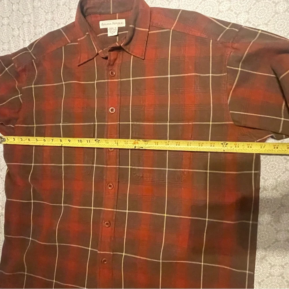 Vintage XL 100% Cotton Banana Republic heavy-duty long-sleeve shirt - Picture 6 of 8